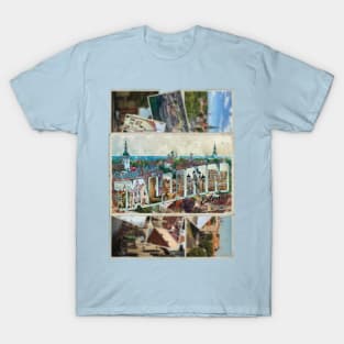 Greetings from Tallinn in Estonia Vintage style retro souvenir T-Shirt